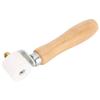 28mm 1.1in PTFE Hand Pressure Roller 2‑Way Bearing Wooden Handle Heat‑Resistant Welding