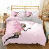 Girl Butterfly Duvet Cover Set Beautiful Fairy Butterflies Single Bedding Set Flower Fairy Fantasy Queen Comforter Cover 2_3 Pc