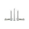Galvanized Self-Tapping Screws, Round Head, White Zinc, PA Cross Pan, Pointed Tail M1.2-M4