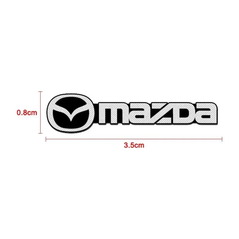 For Mazda 2 3 4 5 6 7 8 323 626 CX5 CX7 CX9 RX8 MX5 2/4Pcs 3D Aluminum Car Audio Speaker Decorate Badge Sticker Auto Accessories