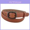 Solid Genuine Color Leather Belt Women Alloy Closure Fashion Wardrobe Summer