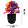 Artificial Potted Plants, Artificial Plastic Eucalyptus Plants Small Indoor Potted Houseplants, Small Faux Plants for Home Decor