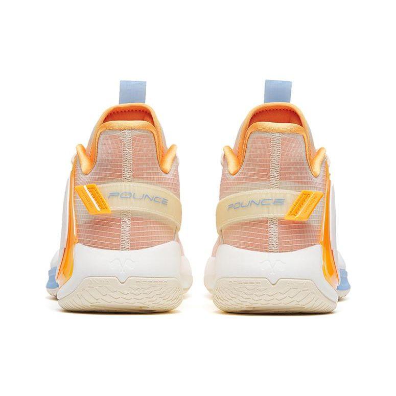 Anta Jump 2.0 GH Comfortable Daily Shock Absorption Non-Slip Wear-Resistant Low-Top Basketball Shoes Men Sneaker Orange White 112311602-4