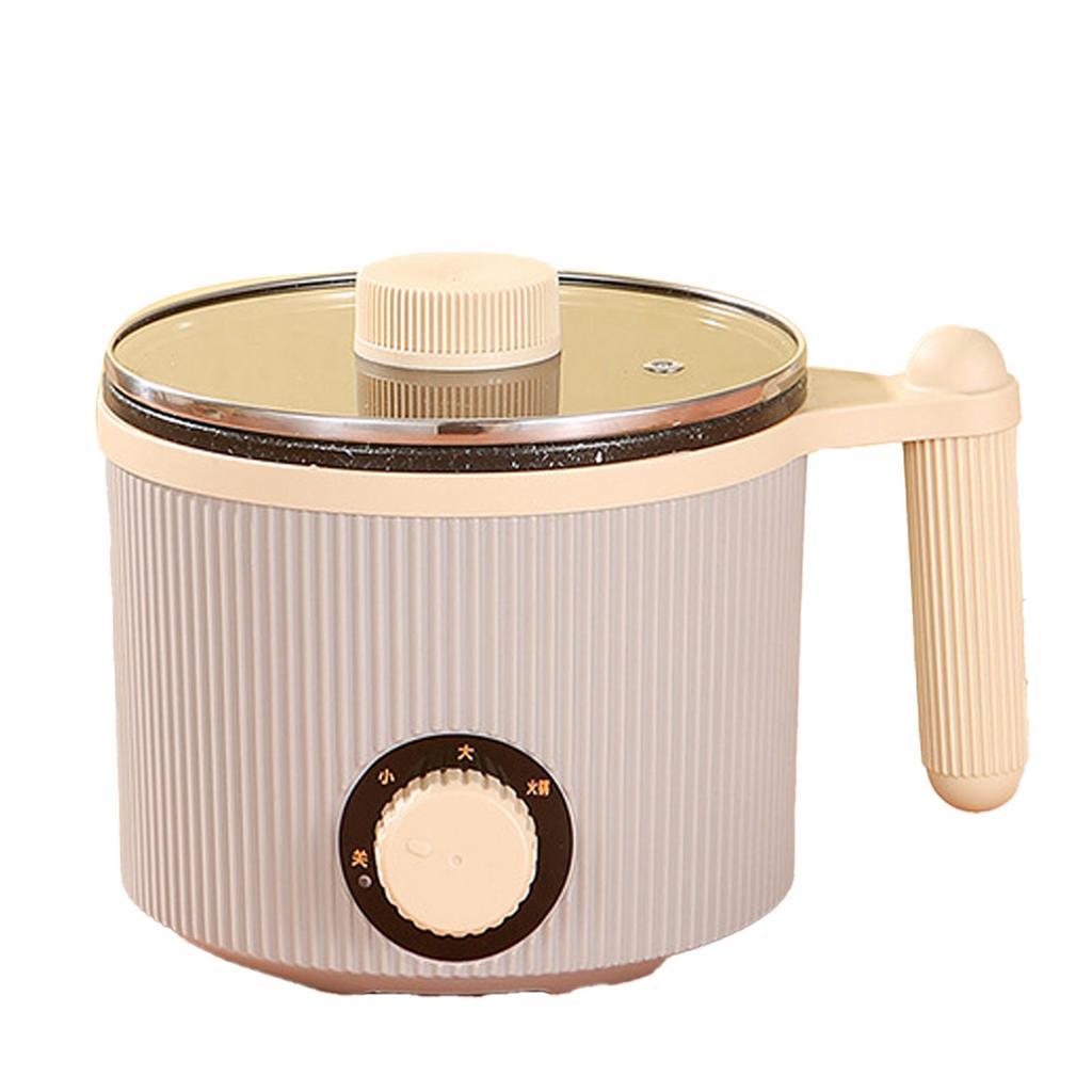 Электрическая плита многофункциональная защита от сухого выкипания с антипригарным покрытием электрическая кастрюля для общежития кемпинга