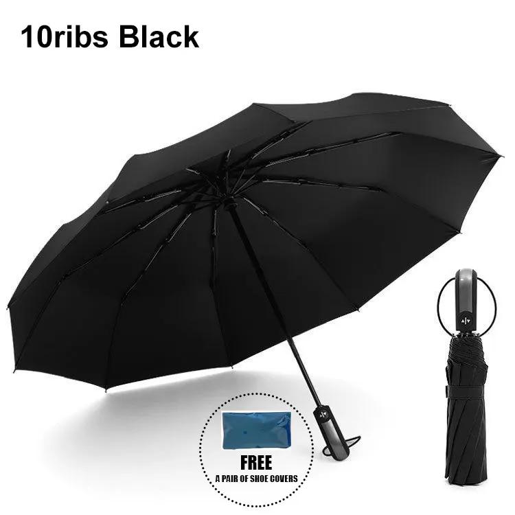 16 К Двойные Кости Большой Зонт Мужской Женский Ветрозащитный Компактный Зонт Автоматический Складной Бизнес Роскошный Зонт От Солнца Дождя Путешествия