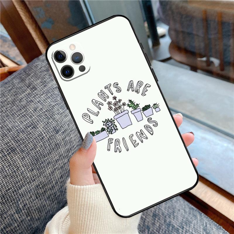 Go Vegan Phone Case For iPhone 16 15 13 12 11 14 Pro Max 12 13 mini XR 15 16 Plus 16e Cover Shell