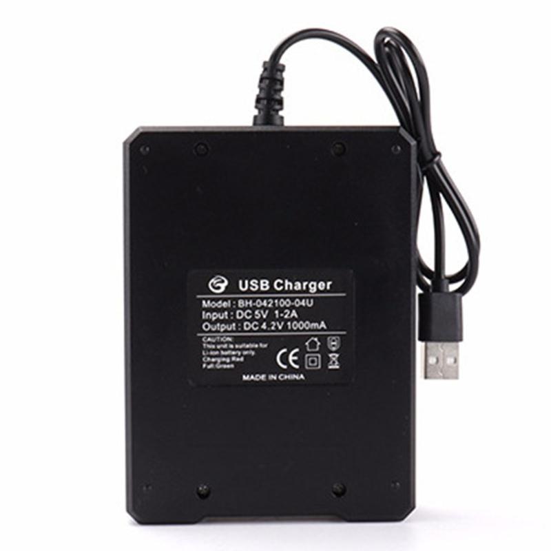 Адаптер для зарядки аккумуляторов 18650, 4 отсека, адаптер для зарядки аккумуляторов для перезаряжаемых аккумуляторов 10440 14500 16340 16650 14650 18350 18500