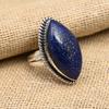 Lapis Lazuli Gemstone Handmade 925 Sterling Silver Ring Jewelry For Christmas