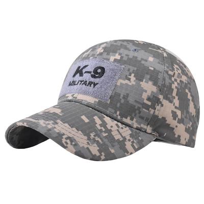 Бейсболка 3D CZA428 [Белый Клык], Шляпа, Кепка, Военная, Вышивка, Козырек, Солнцезащитный козырек, Камуфляж, Мужская, Женская, (Камуфляж серый)