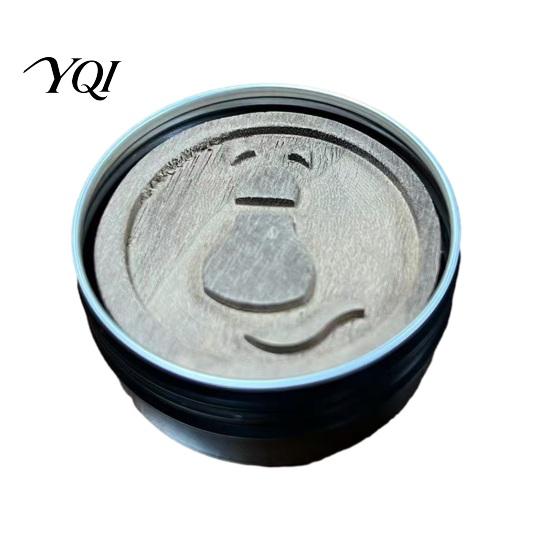 Handcrafted Wood Car Diffuser Wooden Essential Oil Diffuser, Aroma with Box, Engraved Flower Cat Paw Beech Air Purifier Patterns, Round Fragrance for