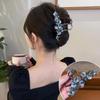 Alloy Camellia Hairpin Elegant Temperamental Updo Hair Claw Clip Durable Headwear Hair Clip Hair Accessory for Women