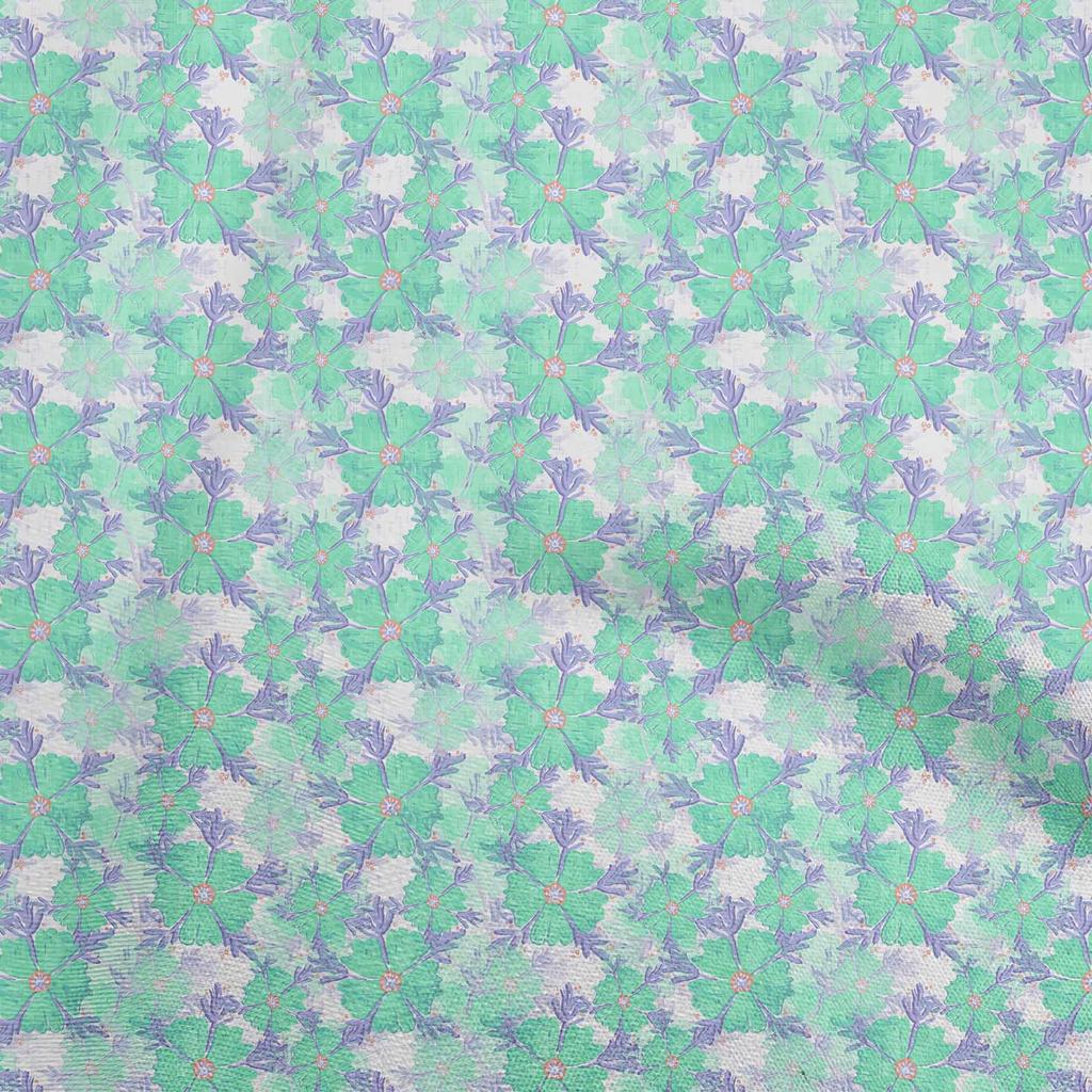 oneOone Cotton Flex Dark Rose Brown Fabric Floral Fabric For Sewing Printed Craft Fabric By The Yard 40 Inch