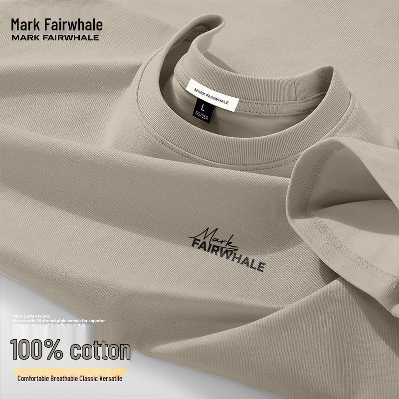 Mark Fairwhale Мужская повседневная хлопковая футболка с коротким рукавом
