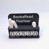 Books Read This Year Sign Reading Counter 3D Printed Bookshelf Decor  Home Decor