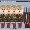 Серия «Военная техника Первой мировой войны» Конструктор Артиллерия Гаубица Фигурки Солдат Аксессуары Британская Итальянская Полевая Пушка Кирпичи Игрушка