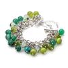 Les Trésors De Lily [K4413] - Green 'Mineralia' Bracelet