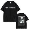 Футболки Rock Band Type O Negative Peter Steele Унисекс Женские Винтажные Металлические Готические Футболки Мужские Повседневные Большого Размера Из Чистого Хлопка