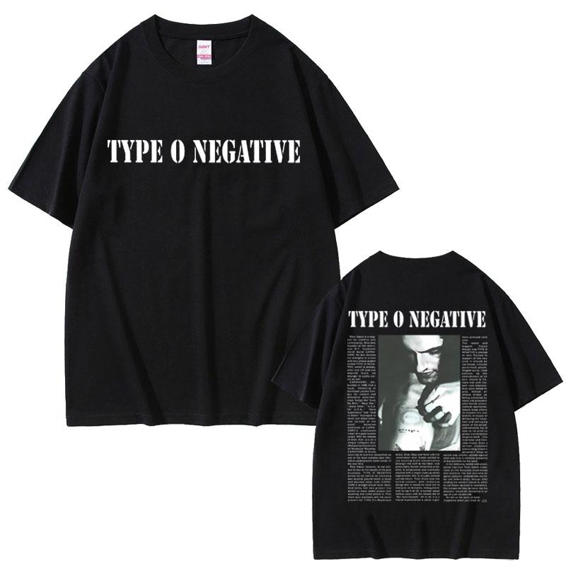 Футболки Rock Band Type O Negative Peter Steele Унисекс Женские Винтажные Металлические Готические Футболки Мужские Повседневные Большого Размера Из Чистого Хлопка