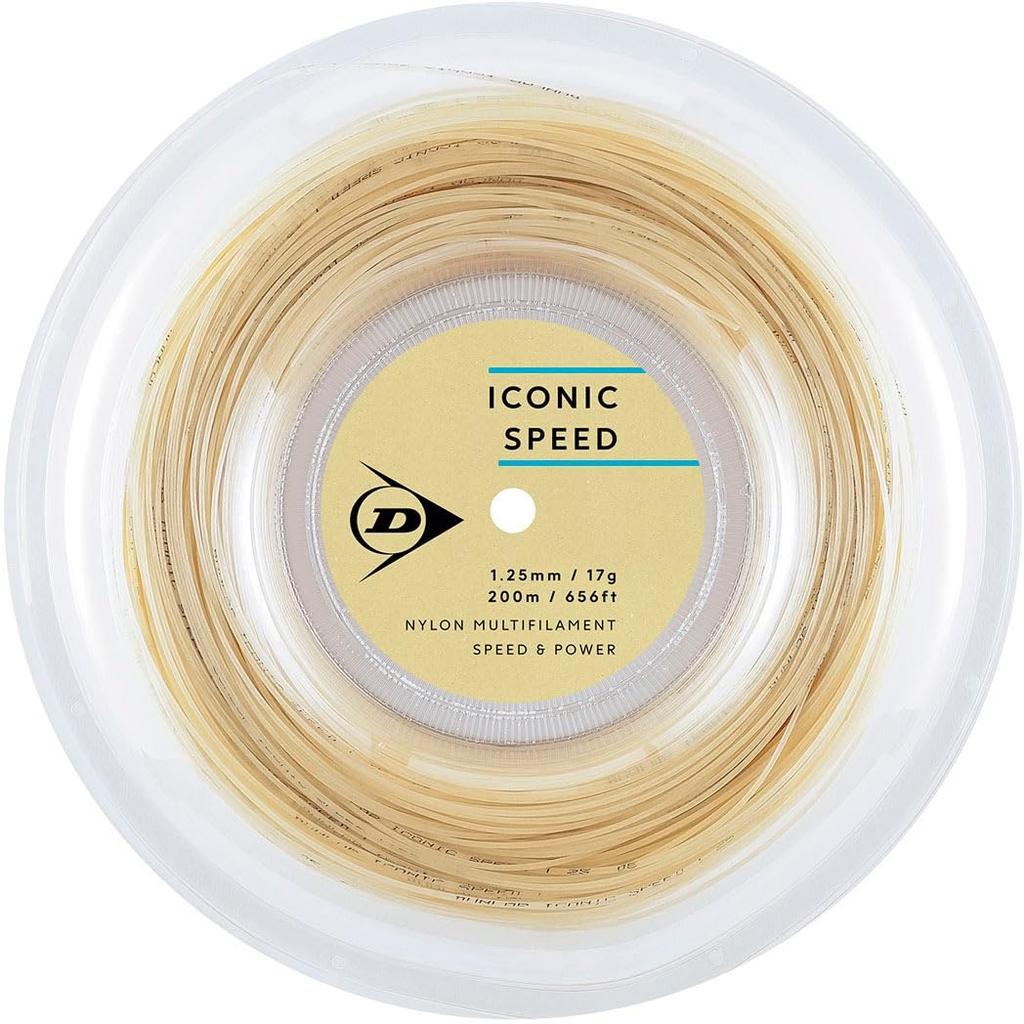 Dunlop ICONIC SPEED Tennis DSTA32021 String, 200m, Natural, 1.25/17G,