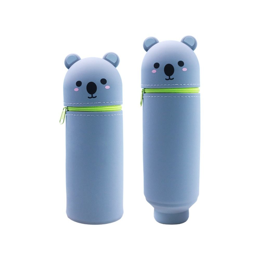 1 шт. Силиконовый пенал в форме животного Органайзер для канцелярских принадлежностей Мультяшный пенал для студентов