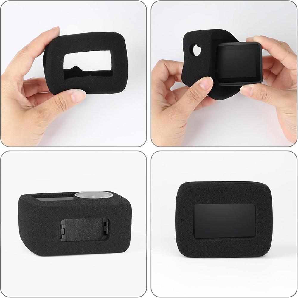 For DJI Osmo Action 5 Pro 4 3 Wind Noise Reduction Sponge Foam Windslayer Cover Housing Windproof Windshield Recording Case