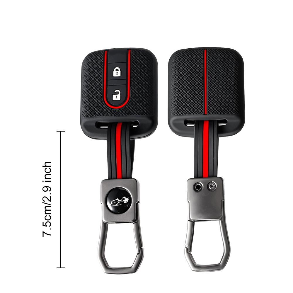 Силиконовый чехол для автомобильного ключа Fob Rubber Cover для Nissan Micra K12 Note Navara Qashqai J10 Primera Almera Sunny X-Trail