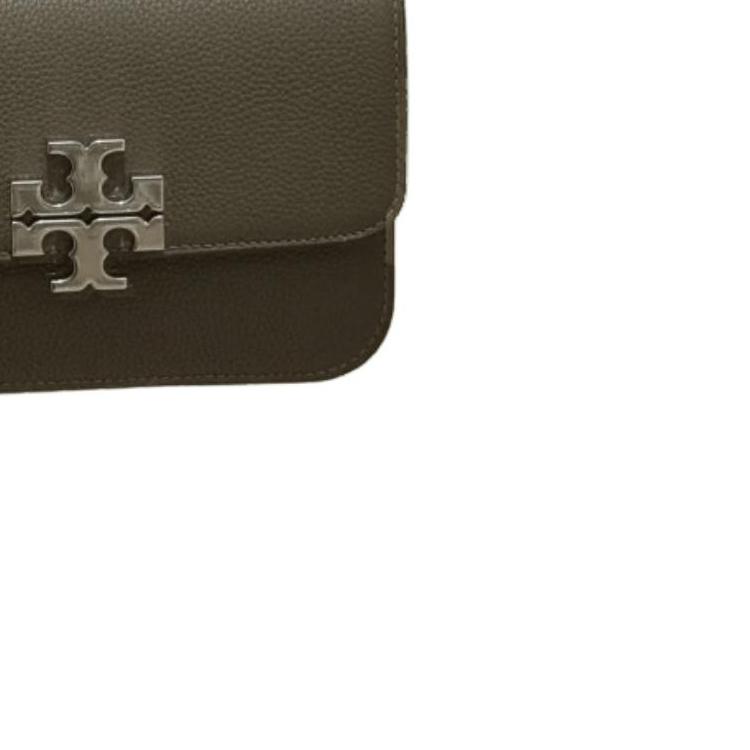 Tory Burch Eleanor Sculptural Detail Flap Bag With Magnetic Snap Women Shoulder Bag Dark-Brown 166167-250