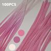 100pcs DIY Colorful Twisted Stick Plush Folding Stick Gradient Twist Stick Ribbon Bar Strip Iron Wire Thread DIY Handmade Toys