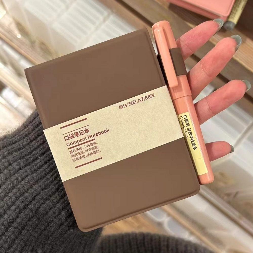 Блокноты из ПУ кожи с чистыми внутренними страницами, ретро мини карманная книжка для студентов, школьные принадлежности