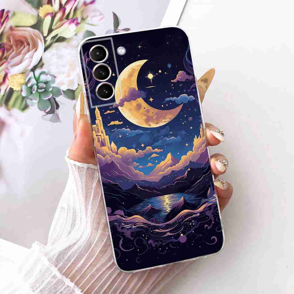 For Samsung Galaxy S21 Pro Case Fashion Flower Bumper Coque For Samsung S 21 S21 Pro Shockproof Soft Case Cover