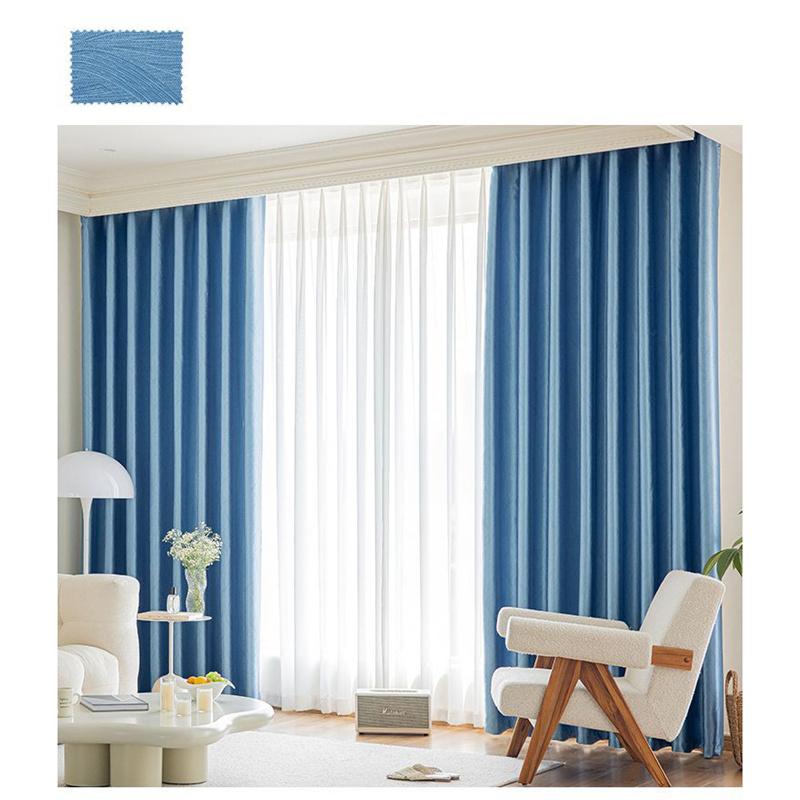 Сплошной цвет затемняющие шторы с высоким диапазоном затемнения для спальни, гостиной, конференц-зала, разделителя домашнего декора