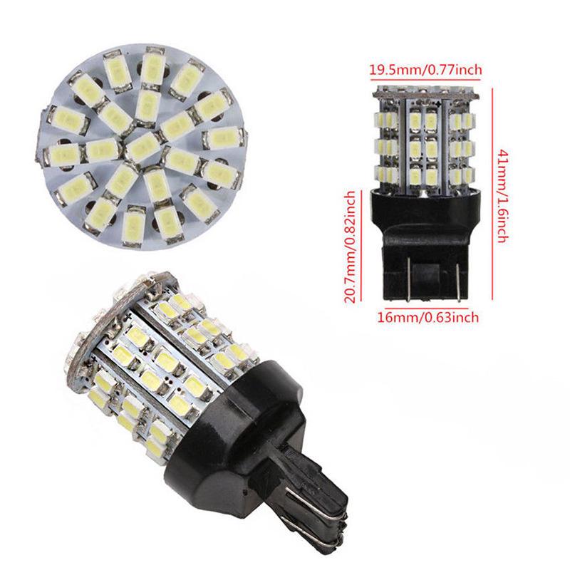 2шт белый T20 7443 1206 6000K 64Smd сигнал поворота стоп тормозные светодиодные лампы