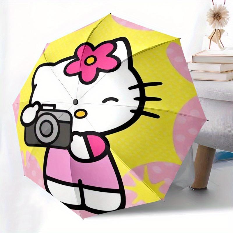 1pc Hello Kitty Photography Umbrella with Plastic Handle,Suitable for All Seasons Home Travel Outdoor UmbrellaSanlio298