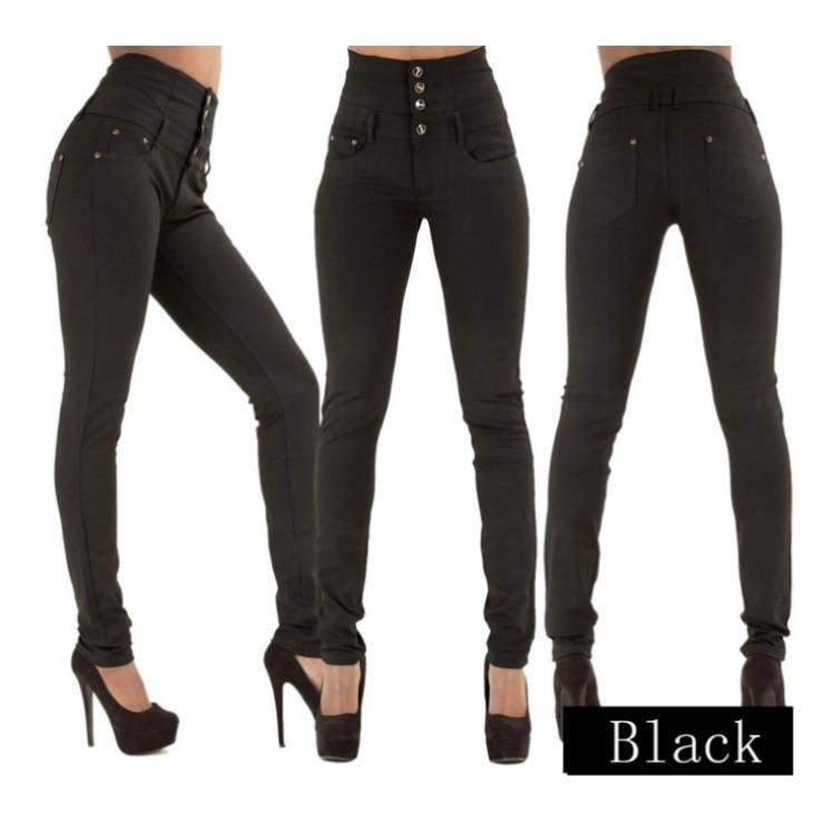 GMXIA High Waisted Button Down Pencil Jeans