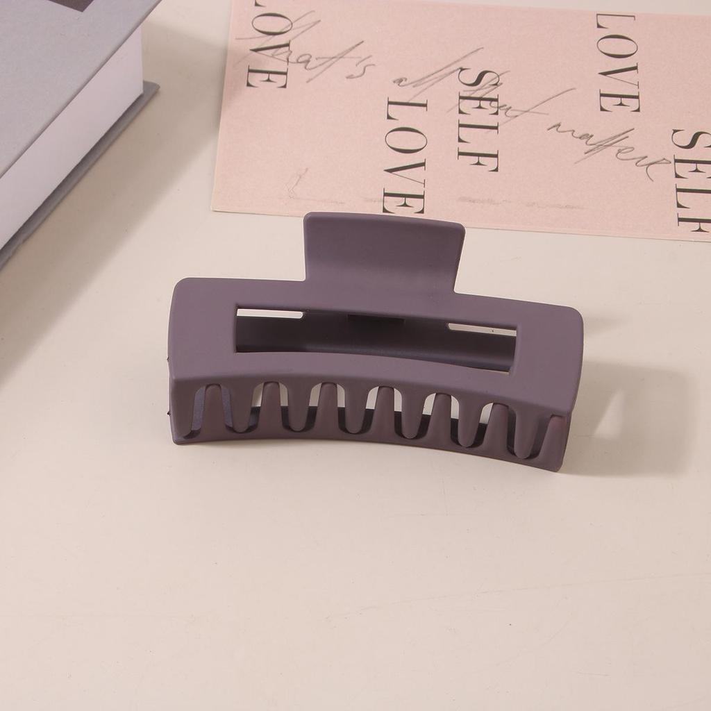 8.5CM x 10.5CM Rectangular Matte PS Hair Clip - Simple Shark Hair Accessory