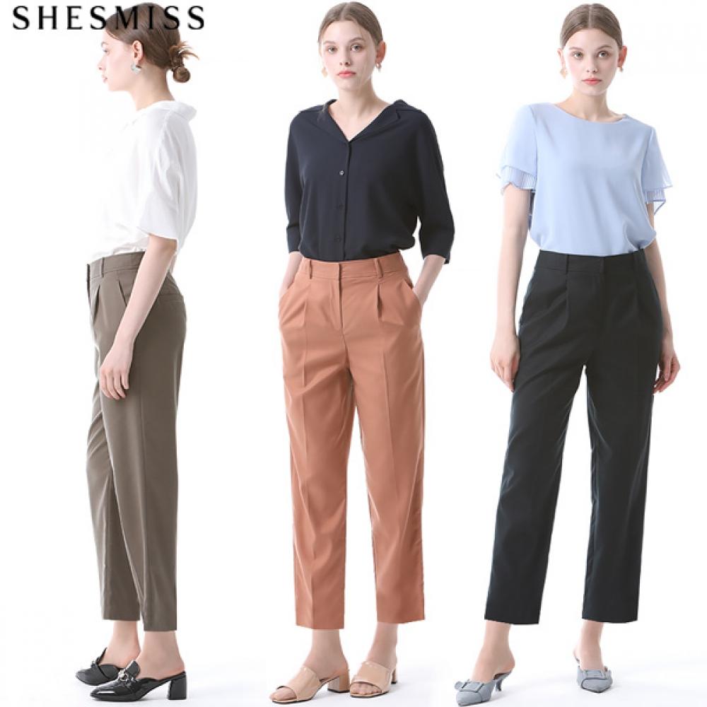 She S miSS Tapered Cotton Solid Wintuck pantS