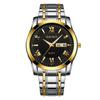 Automatic Movement Watch Men's Watch High-end Calendar Luminous Waterproof Ultra-thin Steel Strap Watch