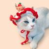 Костюм для маленьких собак Шапка Санты Рождественская вязаная шапка для питомца Кошачья праздничная головная убор Собаки Кошки Фестивальная одежда Косплей Декорация