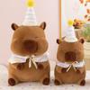 Simulation Capybara Plush Doll Cartoon Capibara Fluffty Doll Cute Capybara Plush Toy  Christmas Toy