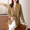 Women's Short Double-Sided Wool Coat - New 2024 Chinese Style, Petite Fit, Autumn/Winter Versatile Design