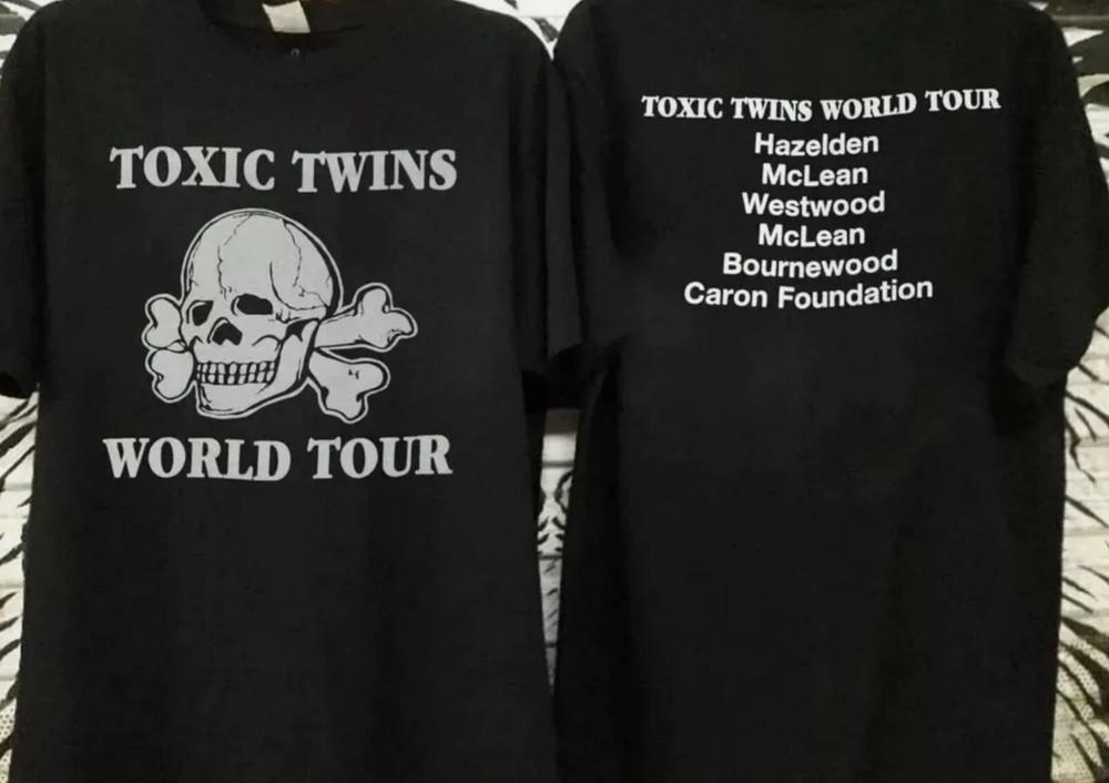 Винтажная футболка Aerosmith Toxic Twins Tour 80-х, Футболка Toxic Twins, Унисекс футболка