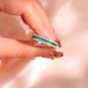 Wedding Ring Silver 925 Emerald Moissanite Ring Silver S925 Wedding and Engagement Rings for Women