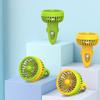 Portable Fan Cooling Airflow 1200mAh USB Rechargeable Handheld Mini Fan with 3 Speeds Hands-Free