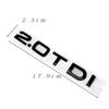 Chrome Black ABS Letters 2.0 TDI 3.0 TDI Car Rear Boot Trunk Logo Badge Emblem Sticker Decal For A3 A4 A5 A6 Q3 Q5 Q7 S7