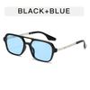 European American Style Men's Sunglasses Square Shape Double Bridge Sun Glasses for Women Vintage Classic Female Glasses