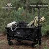 Двухслойная портативная складная кемпинговая тележка ShanZhiKe - Уличная ручная тележка для пикника и использования на ярмарках