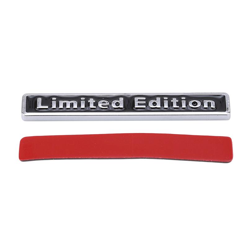 3D Chrome Metal Sticker Car Accessories Sticker Limited Edition Badge Car Decal