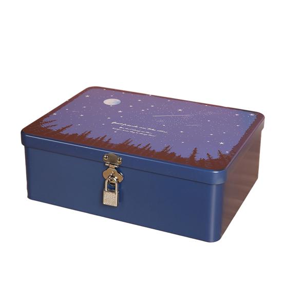 Удобная коробка для оловянного ключа с замком, 1 комплект настольной коробки для хранения ювелирных изделий в винтажном стиле