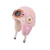 Children Winter Flight Cap With Fleece Lining And Goggles For Outdoor Play