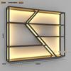Industrial Wall-Mounted Wrought Iron Wine Rack for Bars & Restaurants - Creative Multifunctional Display Cabinet
